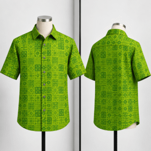 প্রিমিয়াম আড়ং স্লাব কটন ফেব্রিক।-(Lemon Green)