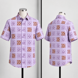প্রিমিয়াম আড়ং স্লাব কটন ফেব্রিক।-(Light purple)